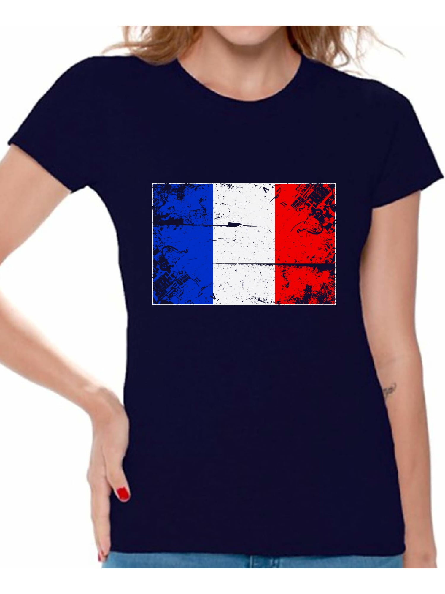 France Soccer Ball Shirt French Flag Women's Shirt Soccer Gifts from France France Soccer Shirt France 2018 Shirt French Gifts for Women