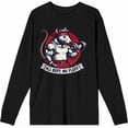 thumbnail image 4 of Gym Rat All Buff No Fluff Adult Black Crew Neck Long Sleeve Tee-Medium, 4 of 6