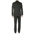 thumbnail image 2 of Salvatore Exte Men's One Button Tuxedo Suit Shawl Lapel Jacket Flat Front Pants Black, 2 of 5
