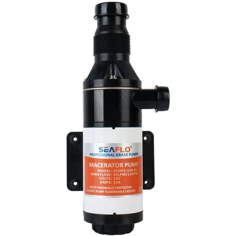 SEAFLO Macerator Pump System 12V for RV Marine 01-Series Improved