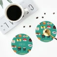 thumbnail image 5 of Disketp Cute Sushi Funny Coasters,6 Pcs Leather Coasters With Holder, Perfect Housewarming Hostess Gifts,Protect Furniture From Water Marks Scratch And Damage, 5 of 9