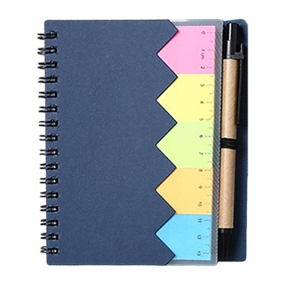 A6 Journal with Pen, Blue Notebook with Pen and Notepad 60 Sheets for Notes, By TINGXIN
