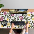 thumbnail image 4 of Long Mouse Pads for Desk,Pioneer Flower Floral Print Pattern Desk Mats on Top Of Desks, Desk Mouse Pad Extra Large with 3mm Non-Slip Base and Stitched Edge for Gaming,Office,Work,Home 47.3"x23.6", 4 of 6