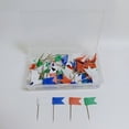 thumbnail image 1 of Alfileres de Bandera de Colores Zhivalor Paquete de 100, 1 of 7