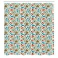 thumbnail image 3 of Ambesonne Underwater Shower Curtain, Jumble Sea Creatures, 69"Wx84"L, Multicolor, 3 of 5
