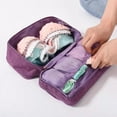 thumbnail image 3 of Portable Underwear Bra Storage Bag Travel Waterproof Organizers Multi-Layer Toiletry Packing Cube Sundries Cosmetic Storage Bag (gray), 3 of 7