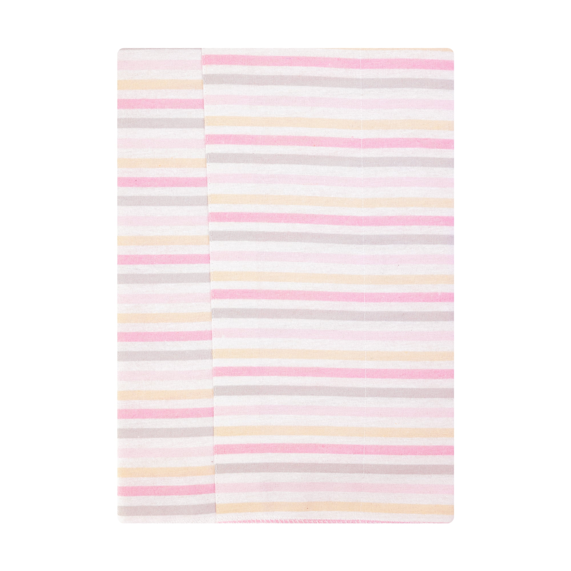 Hudson Baby Girl Cotton Polyester Flannel Burp Cloths 4-Pack, Multi Color Girl Elephant, One Size