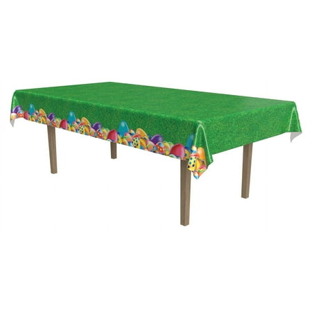 Beistle 1-Pack Easter Egg Table Cover, 54 by 108-Inch