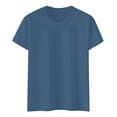 thumbnail image 3 of Tshirts Shirts for Women Short Sleeves Crew Neck Basic Tee Shirt Summer Top Women Clothing, 3 of 4