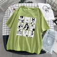 thumbnail image 1 of Camiseta Estampada Casual De Manga Corta Suelta Para Mujer / Disney Playera / Talla S-3XL, 1 of 4