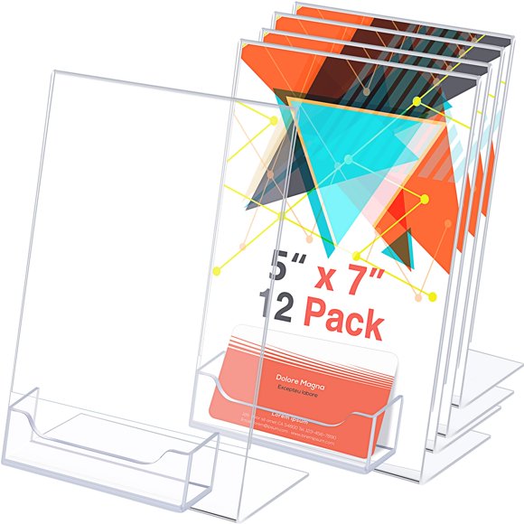 Remerry 12 Pcs Acrylic Sign Holder with Business