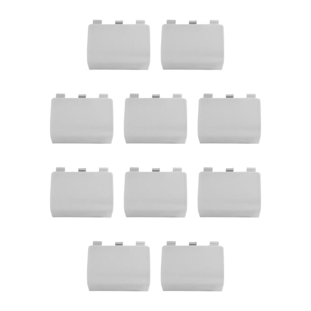 sweethay 10 piezas tapa de la Gamepad baterías tapa de la celda accesorios de modificación repuestos reemplazo para One Videojuegos y accesorios Blanco