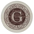 thumbnail image 2 of Thirstystone 4-Pack Monogram Letter G Sandstone Coasters in Iron Holder, 2 of 7