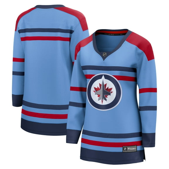 Women's Fanatics Light Blue Winnipeg Jets Alternate Anniversary Breakaway Jersey
