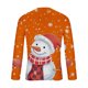 thumbnail image 5 of Blusas y camisas de manga larga y cuello redondo para hombre, informales, a la moda, con estampado navideño, cuello redondo, blusas de licra de manga larga para hombre., 5 of 5