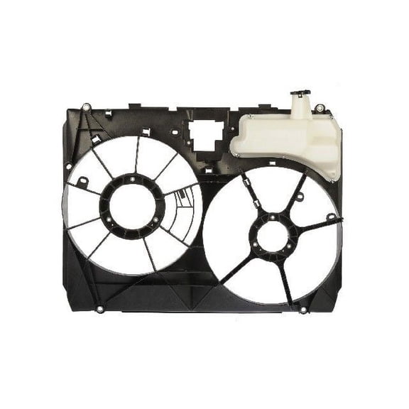 Radiator Fan Shroud Assembly with Coolant Overflow Tank Reservoir - Compatible with 2004 - 2005 RX330 3.3L V6