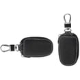 thumbnail image 4 of Genuine Leather Car Key Case,Remote Car Key Case Genuine Leather Pouch for Men Zipper Car Key Case (Black), 4 of 6