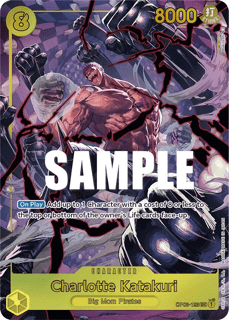 ONE PIECE Charlotte Katakuri Pillars of Strength Trading Card 123 0P03 Alternate Art Near Mint 1-Pack
