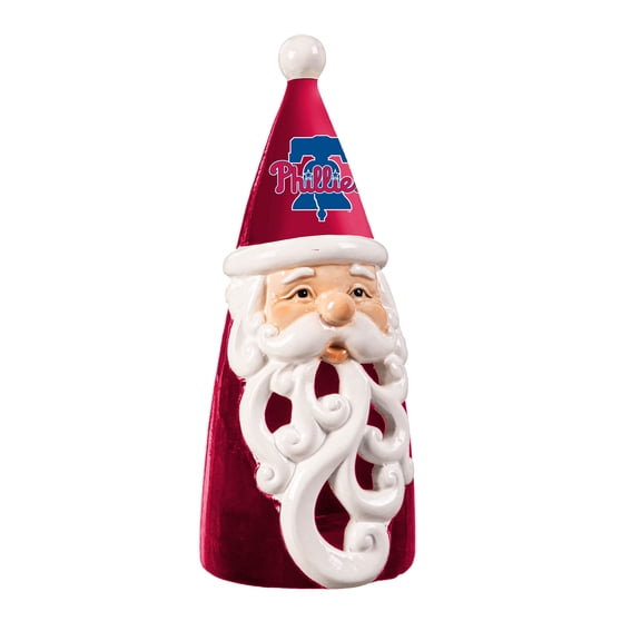 Philadelphia Phillies 8" LED Santa Statue
