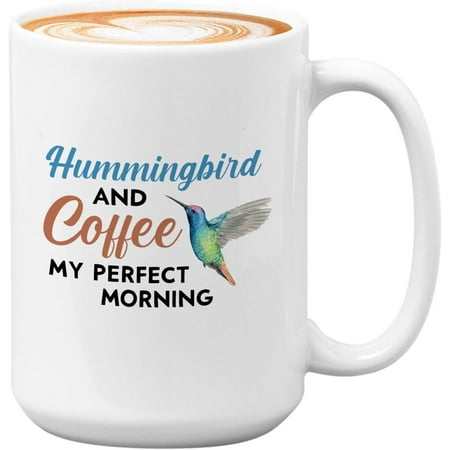 

Bird Lovers Coffee Mug-World s Best Canaries Dad-Birdie Animal Pet Owner Gloster Canary Parrots Whisperer for Daddy Father-Hummingbird And Coffee 11 Oz