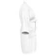 thumbnail image 3 of Bata De Baño Elefantito Blanca Con Rayas En Relieve Microfibra Absorbente Cinturón Ajustable Manga 3/4 Unisex Talla Única, 3 of 6