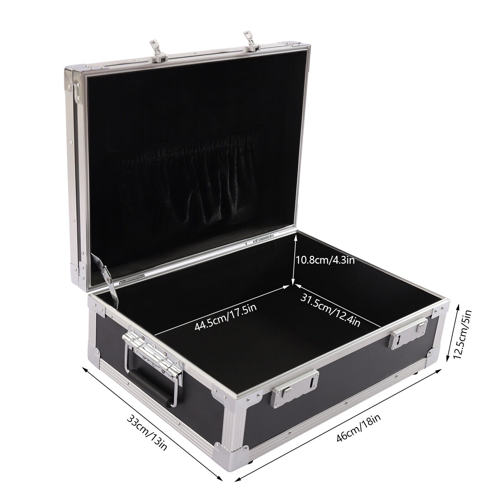 Aluminum Combination Lock Pistol Gun Case Hard Storage Carry Case Hand Safe Box