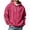 A01_Hot Pink, variant on Men's Hoodie Waffle Knit Pullover Long Sleeve Casual Loose Fit Sweatshirt Hooded Tops with Pockets Fall Fashion Outfits(A01_Hot Pink,M)