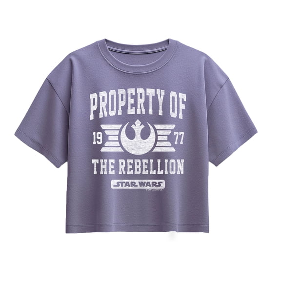 Star Wars - Property Of Rebellion - Youth Girls Boxy T-Shirt