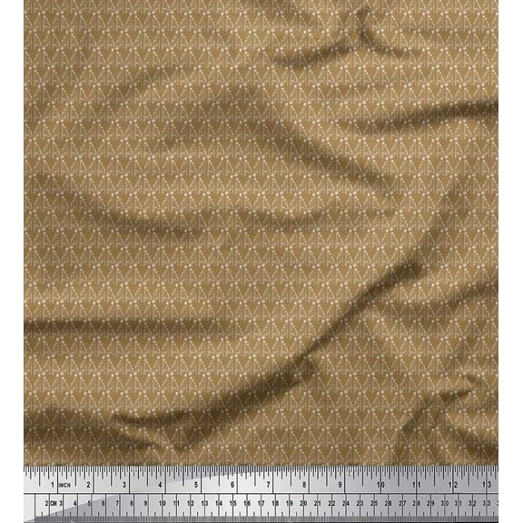 Soimoi Velvet Fabric Tree Shirting Decor Fabric Printed Yard 58 Inch Wide