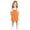 F253-Orange, variant on FYDUU Girls Dresses Solid Color Sleeveless Casual Overalls Dress Everyday School Outfits Kids Adjustable Strap Suspenders Dress 6-7 Years