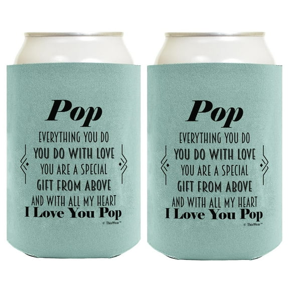 Pop Gifts For Grandpa Pop You Are Special From Above Poem 2-Pack Can Drink Thermocoolers