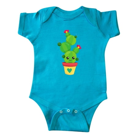 

Inktastic Cute Cactus Cactus With Flowers Cactus In A Pot Gift Baby Girl Bodysuit