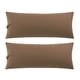 thumbnail image 1 of 2pcs Funda Reforzada de Almohada Suave cojín de Soporte de Microfibra 1800 Cubre Almohada Cuerpo marrón 20 x54, 1 of 6