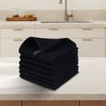 thumbnail image 7 of 100% Cotton Waffle Weave Kitchen Dish Cloths, Ultra Soft Absorbent Quick Drying Dish Towels, Kitchen Hand Towels,Dish Towels,13x13 Inches, Black, 7 of 7