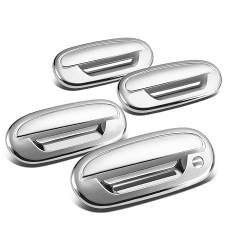Heritage Chrome 2 Handle - For 97-04 F-150/Heritage 4DR 4pcs Exterior Door Handle Cover without Passenger Keyhole/with Keypad (Chrome) 00 01 02 03