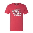 thumbnail image 2 of Wild Bobby, Best Rod Father Ever, Father's Day, Men Premium Tri Blend Tee, Vintage Red, Medium, 2 of 4
