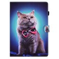 thumbnail image 4 of Allytech Lenovo Smart Tab M10 Case Model TB-X506F/X605F, Slim Fit PU Leather Auto Sleep Wake Kickstand Protective Shockproof Case Cover for Lenovo Tab M10 TB-X505F TB-X605F - Cat, 4 of 7