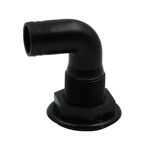 Sidaley Manguera de montaje a través del casco de la sentina del barco Conector de plomería en ángulo Tubo de drenaje o ventilación con una válvula Type2 NO2 Sidaley VI014977-01B