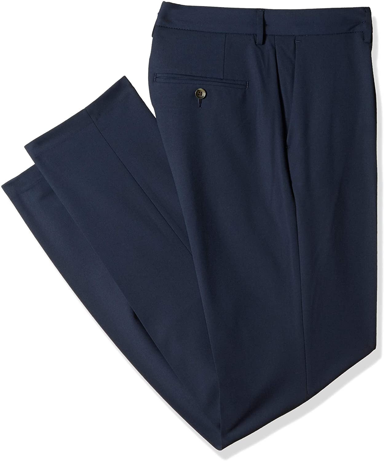 Haggar Mens Slim fit Dress Pants 38 / 30 Navy Blue Solid Stretch -  Walmart.com