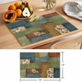 thumbnail image 6 of Modern Bohemian Placemats Set of 2, Vintage Flowers Geometric Plaid Patchwork Non-Slip Place Mats Washable Table Mats for Kitchen Dining Table Decorations Indoor/Outdoor, 6 of 9