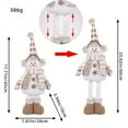 thumbnail image 3 of Ganfancp Navidad Muñeco de Nieve Telescópica Nueva Muñeca de Punto Escena de La Ventana Decoración Adornos Ofertas Flash 1*Muñeco de Nieve Navideño Telescópico, 3 of 3