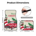 thumbnail image 5 of Honeii Merry Christmas 1 Print Car Foot Mat Four-Piece Set - Front & Rear Universal Car Floor Mats for SUVs, Trucks, Sedans, 5 of 7