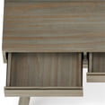 thumbnail image 3 of Scranton & Co Solid Wood 54" Wide Flip Up Desk in Distressed Gray, 3 of 10