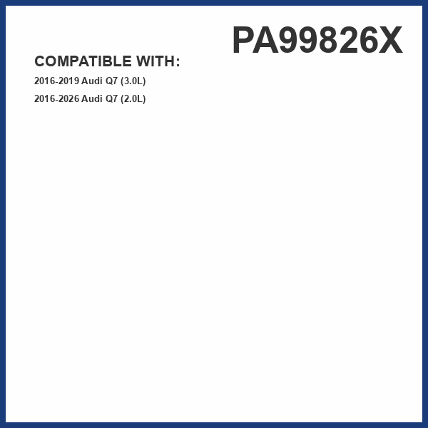 HIGHFLOW High Performance, Pre-Oiled Disposable Engine Air Filter PA99826X | Fits 2016-2019 Audi Q7