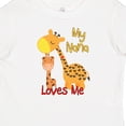 thumbnail image 4 of Inktastic My Nana Loves Me Giraffe Boys or Girls Baby T-Shirt, 4 of 5