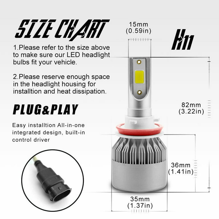 2014 dodge charger fog light bulb size Fog Light LEDs for 2010-2014 Dodge Charger (pair) main image 0