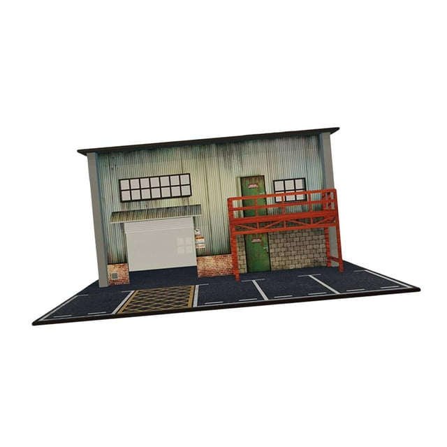 1:64 Scale Car Garage Diorama Layout,City DIY Model Desktop Sand Table Scenery