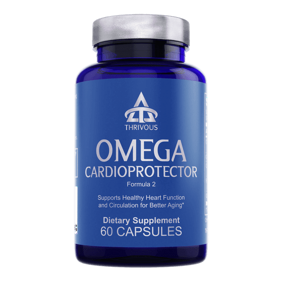 Thrivous Omega - Geroprotector Heart Supplement - 60 Capsules