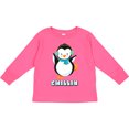 thumbnail image 3 of Inktastic Chillin Penguin Boys or Girls Long Sleeve Toddler T-Shirt, 3 of 5