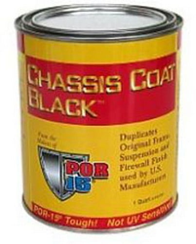 POR-15 45908 - Top Coat Chassis Black Paint Pint